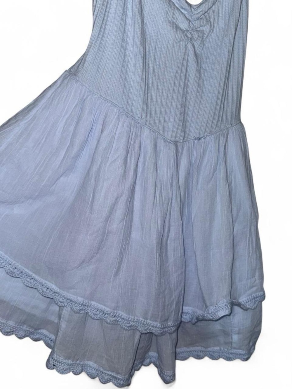 aerie Light Blue Ribbed Tank Top - Picture 4 of 6